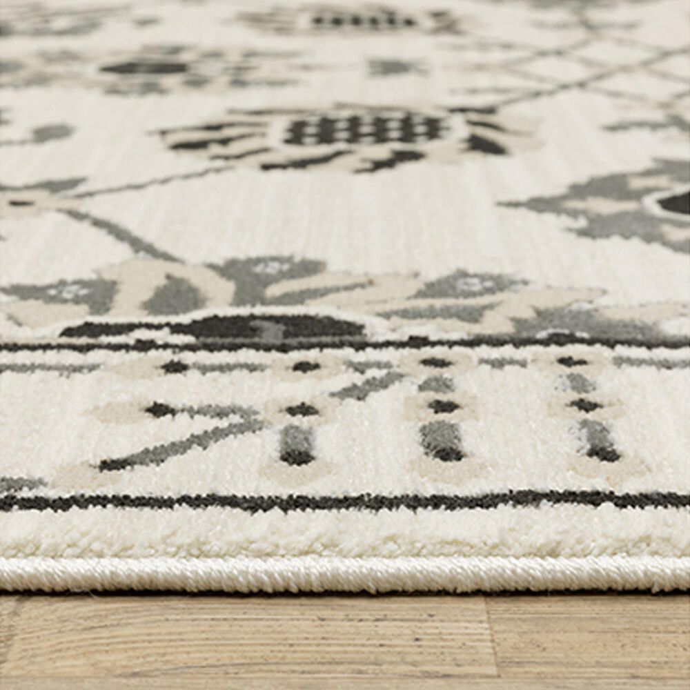 Oriental Weavers Raylan RAY03 3&#39;3&quot; x 5&#39; Ivory Area Rug, , large