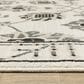 Oriental Weavers Raylan RAY03 3"3" x 5" Ivory Area Rug, , large