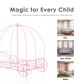 Furniture of America Carriage Twin Canopy Bed in Pink, , large