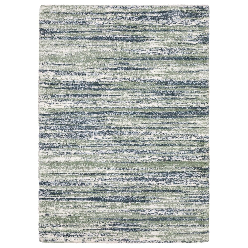 Oriental Weavers Galileo GAL06 Blue and Green 6&#39;7&quot; x 9&#39;6&quot; Area Rug, , large
