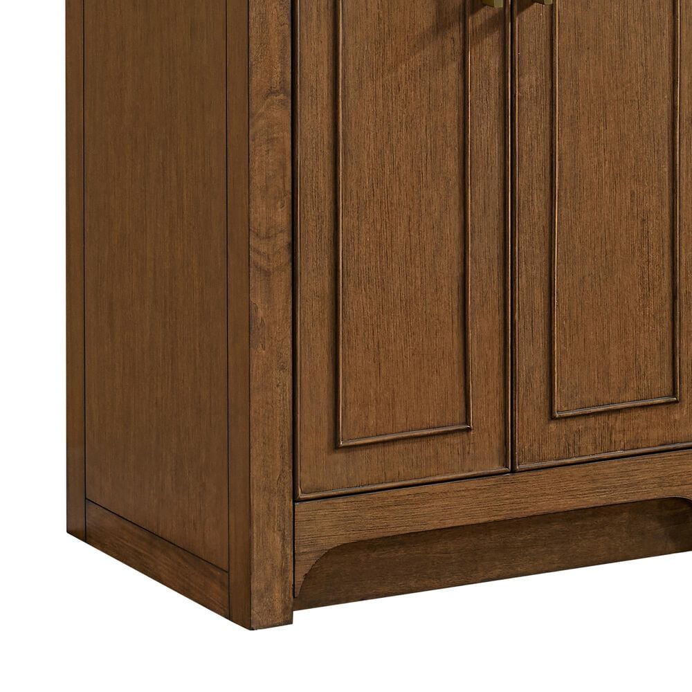 37B Lucerne 36" Single Bathroom Vanity Cabinet in Dark Maplewood with Marble Top and Backsplash, , large