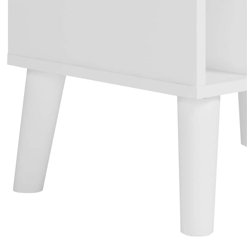 Ashley Piperton Nightstand in White and Brown, , large