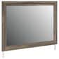 Ashley Elbrim 3-Piece King Panel Bedroom Set in Weathered Brown, , large