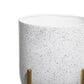 Maple and Jade Dome Speckled Planter with Removable Stand in Matte White, Black and Gold (Set of 2), , large