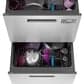 GE Profile 24" Dishwasher Double Drawer in Stainless Steel, , large