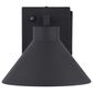 Vaxcel Sumner 1-Light Outdoor Wall Sconce Dusk-to-Dawn with GFCI Outlet in Matte Black, , large