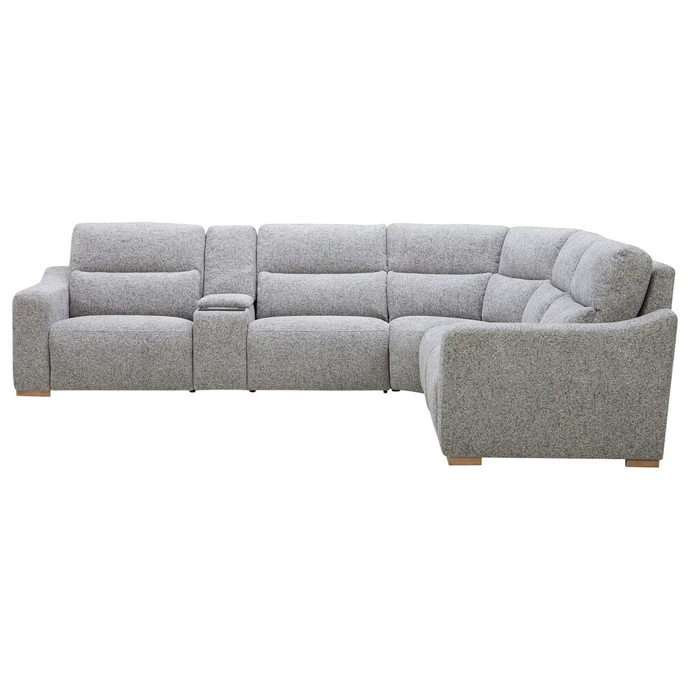 Interlochen 6-Piece Leather Reclining Sectional with Power Headrests, , large