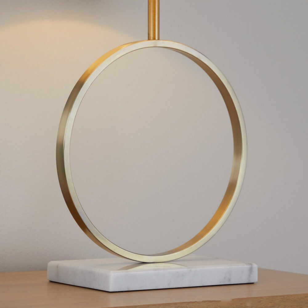 Grandview Gallery Moon Table Lamp in Gold and White, , large