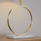 Grandview Gallery Moon Table Lamp in Gold and White, , large