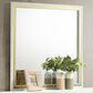 Pacific Landing Lucia Dresser Mirror in Bright White and Gleaming Gold, , large