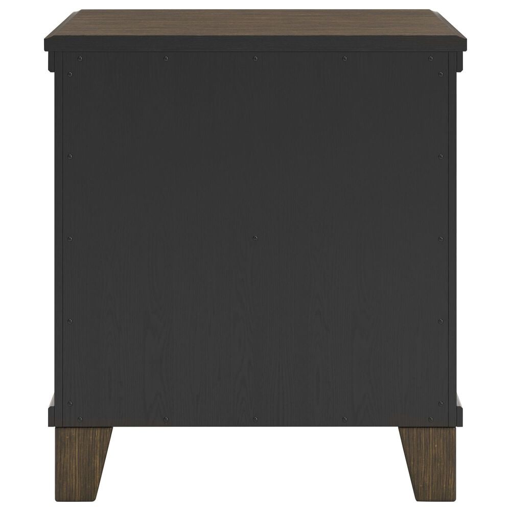 Ashley Queen Bed and Two Nightstands in Medium Brown, , large