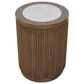 Ashley Hadonna Round End Table in Light Brown, , large