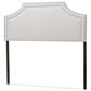 Baxton Studio Avignon Full Upholstered Headboard in Greyish Beige, , large