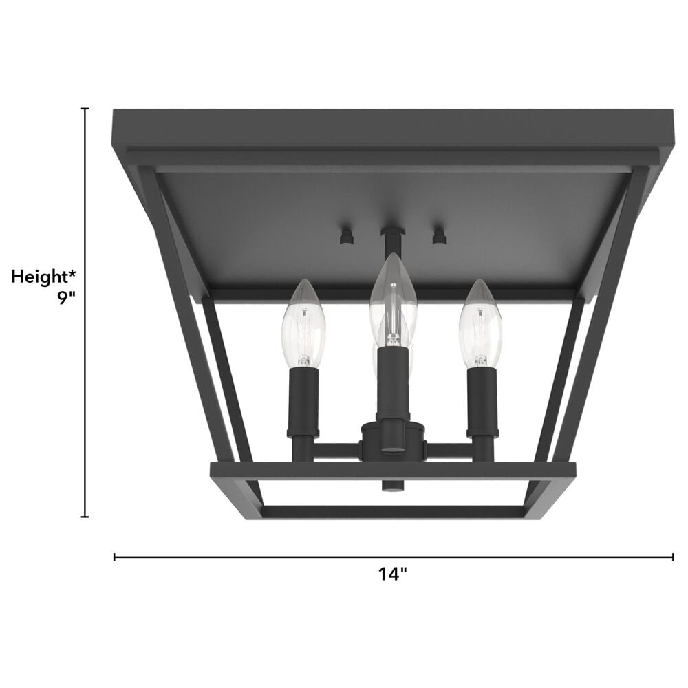 Hunter Laurel Ridge 4-Light Flush Mount in Natural Iron, , large