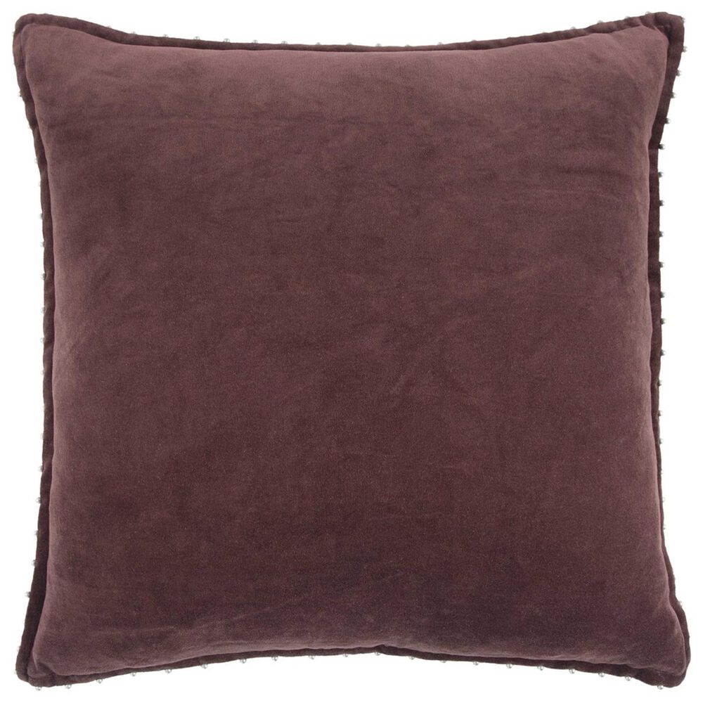 Rizzy Home 22" x 22" Pillow Cover in Wine, , large