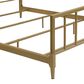 Furniture of America Blair King Slat Bed in Gold, , large