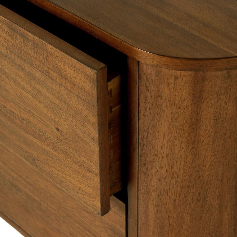 Four Hands Paden 2-Drawer Nightstand in Seasoned Brown Acacia, , large