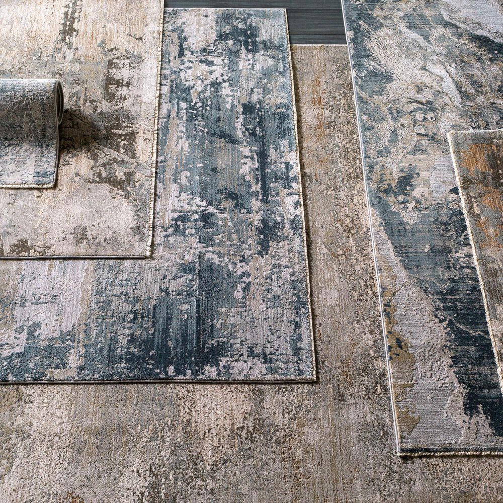 Surya Brunswick 7&#39;10&quot; x 10&#39;3&quot; Sage, Gray, White and Blue Area Rug, , large
