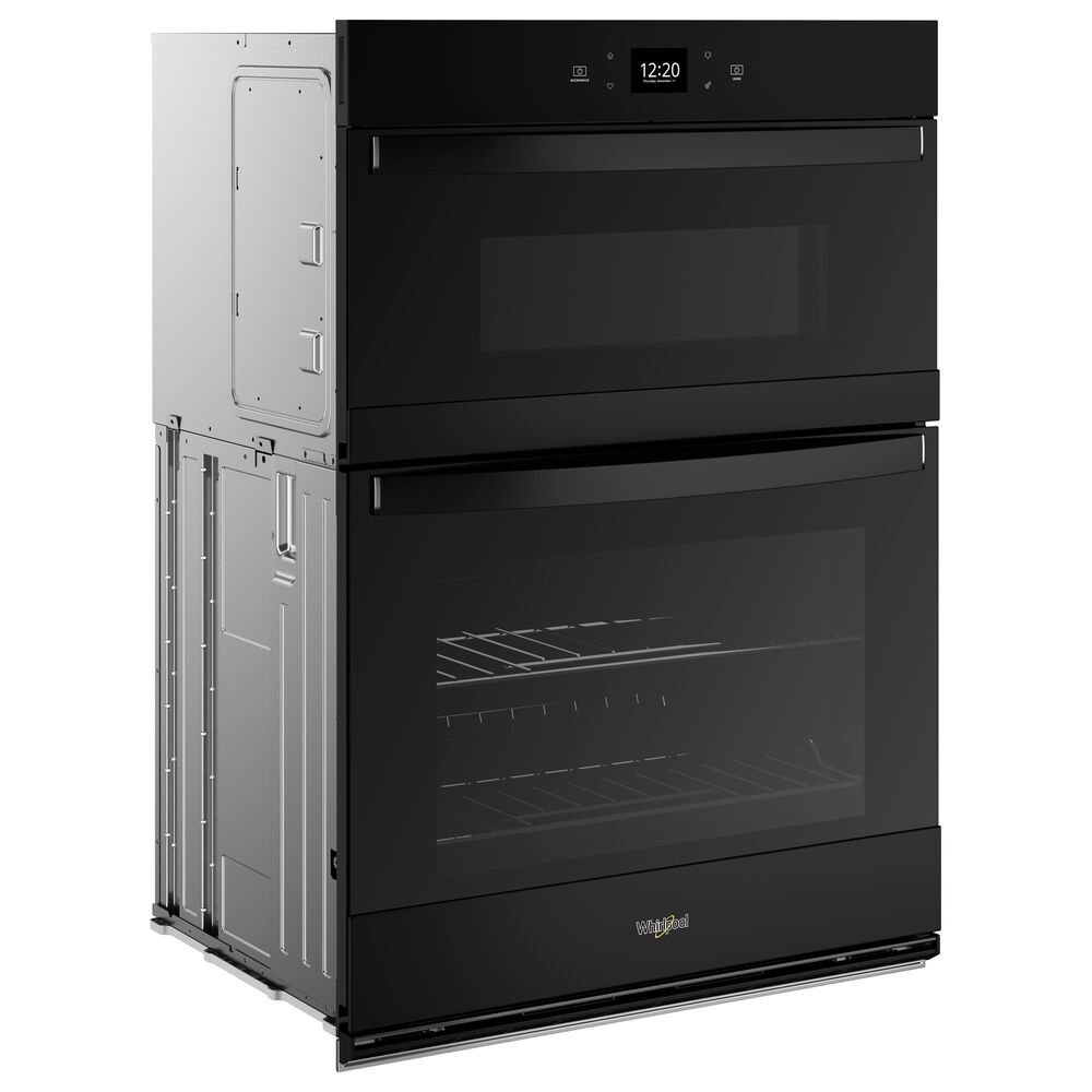 Whirlpool 27&quot; Self-Cleaning Convection Air Fry Convection Smart Microwave Wall Oven Combo in Black, , large