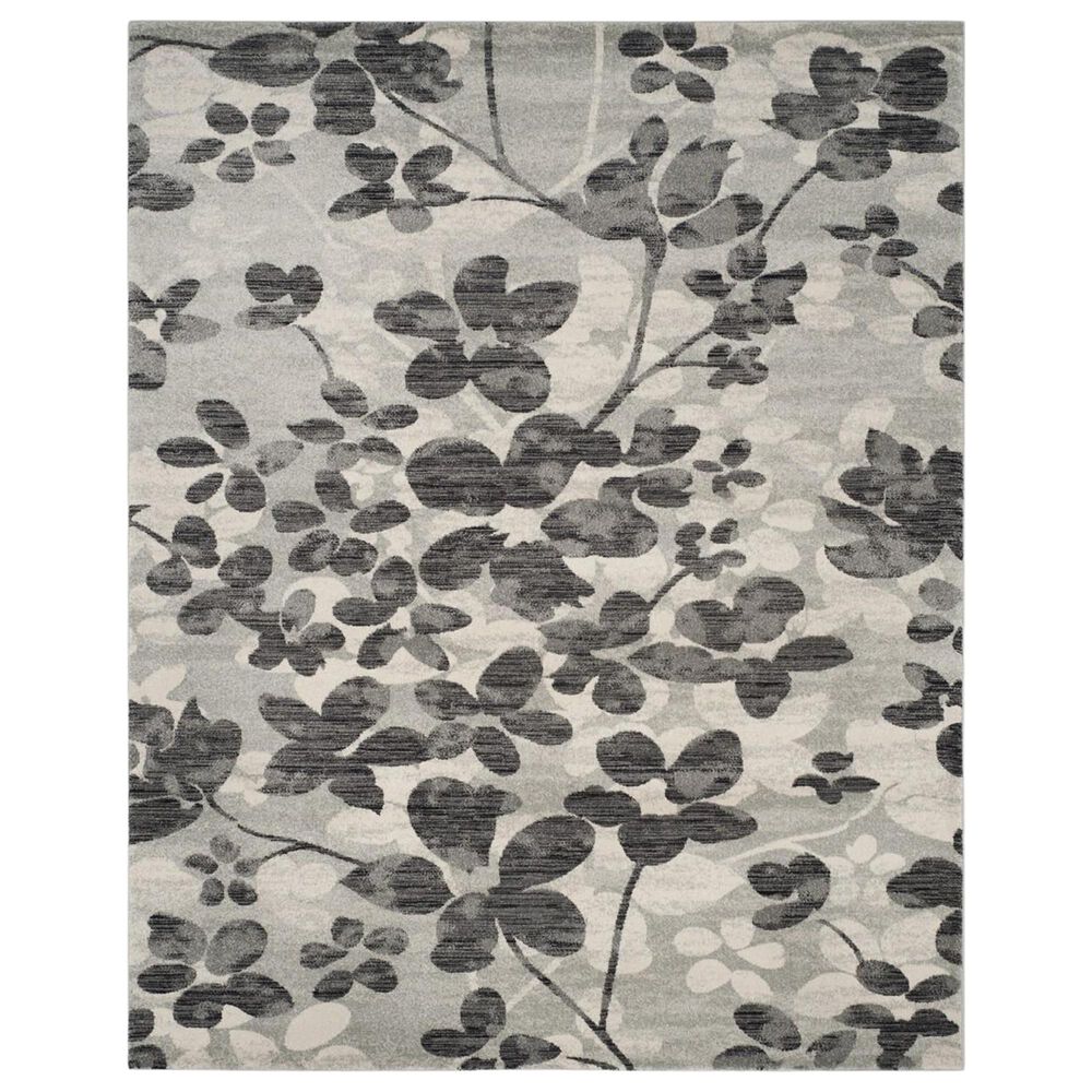 Safavieh Evoke EVK236R 10" x 14" Grey and Black Area Rug, , large