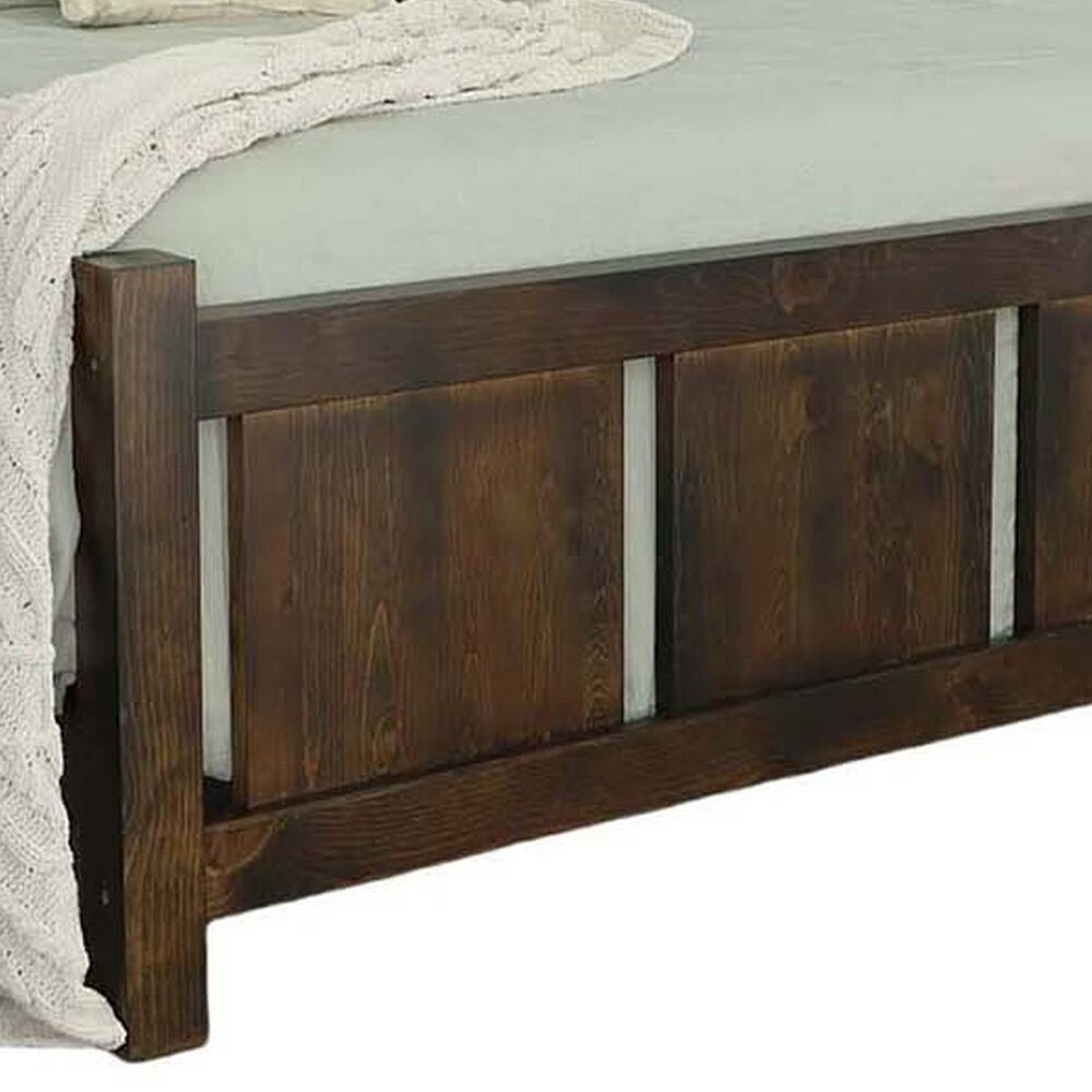 Tiddal Home Woodbury Queen Poster Bed in Vintage Pine, , large