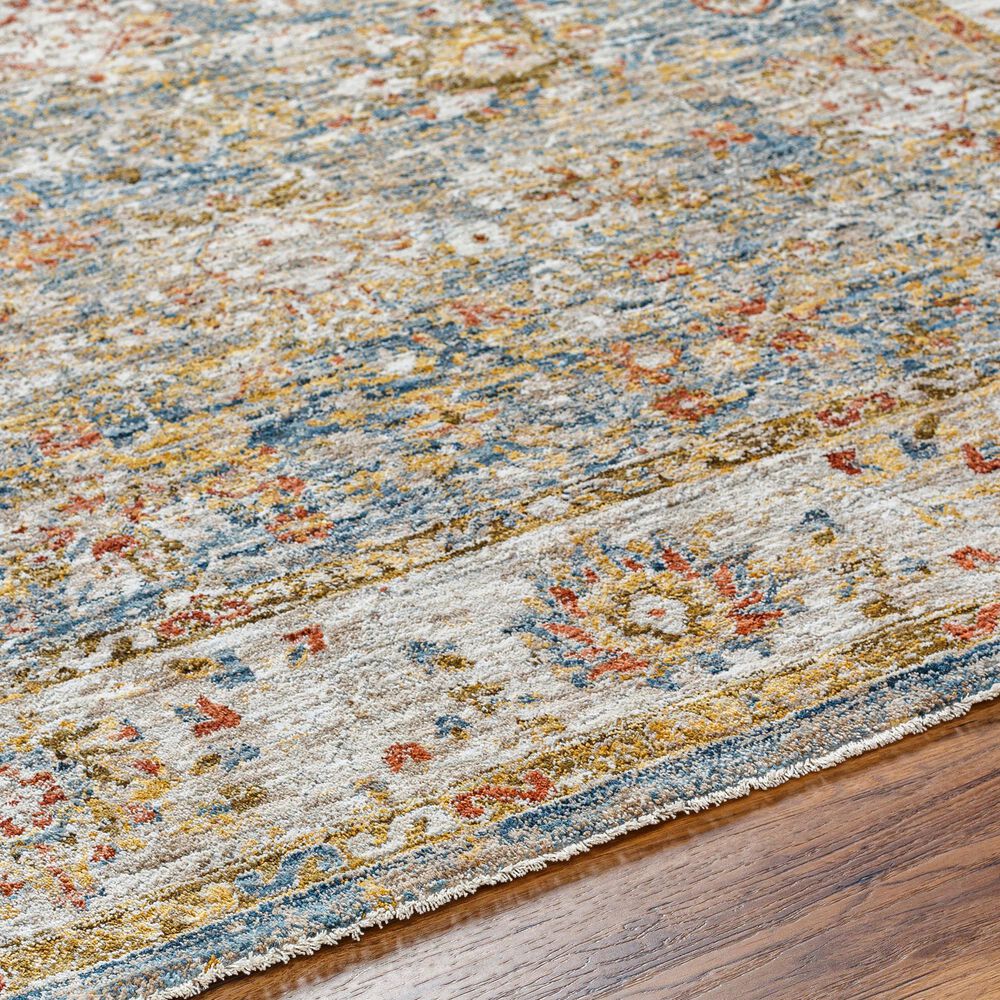 Surya Mona Lisa 10&#39; x 14&#39; Tan, Light Sage, Dark Blue, Mustard, Olive, Sage, Brick Red and Burgundy Area Rug, , large