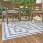 Ashley Matinwood 5" x 7" Ivory and Charcoal Outdoor Rug, , large