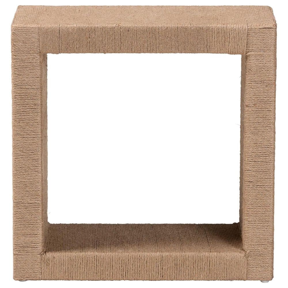 Baxton Studio Adonica End Table in Natural Brown, , large