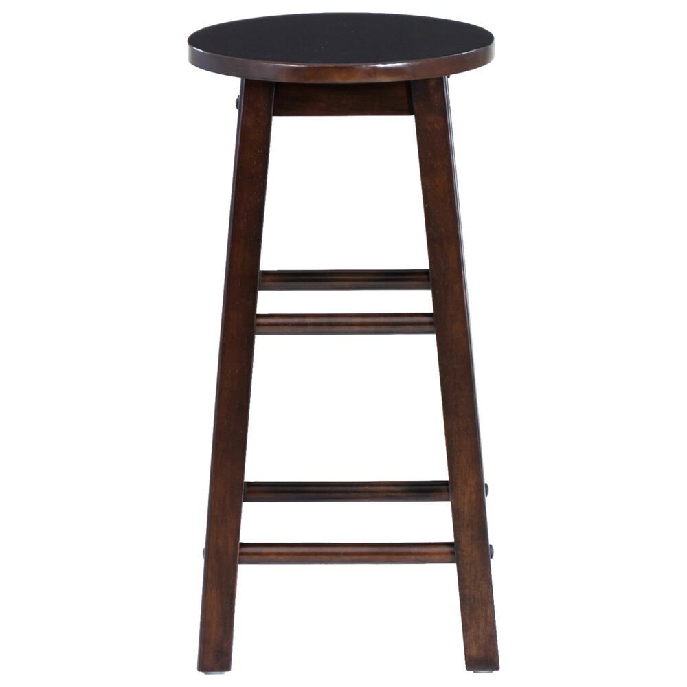 Linon Home Decor Abby 24" Counter Stool in Walnut, , large