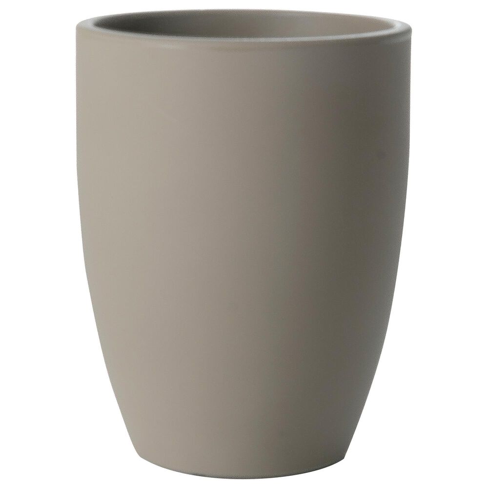 Alfresco Home Porto Tall Round Patio Planter in Taupe, , large