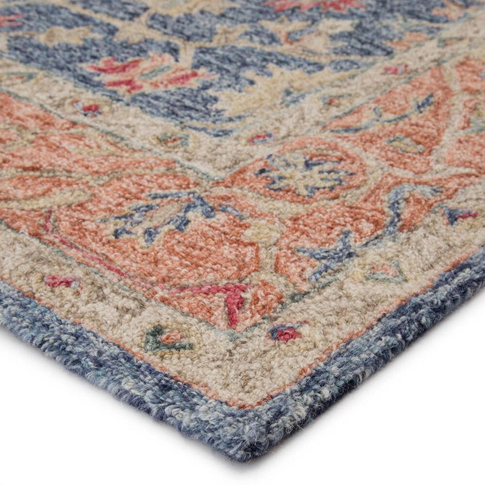 Jaipur Province Presley 5&#39; x 8&#39; Birch, Moonlight Blue, Silver Blue, Apricot Orange and Scarlet Sage Area Rug, , large