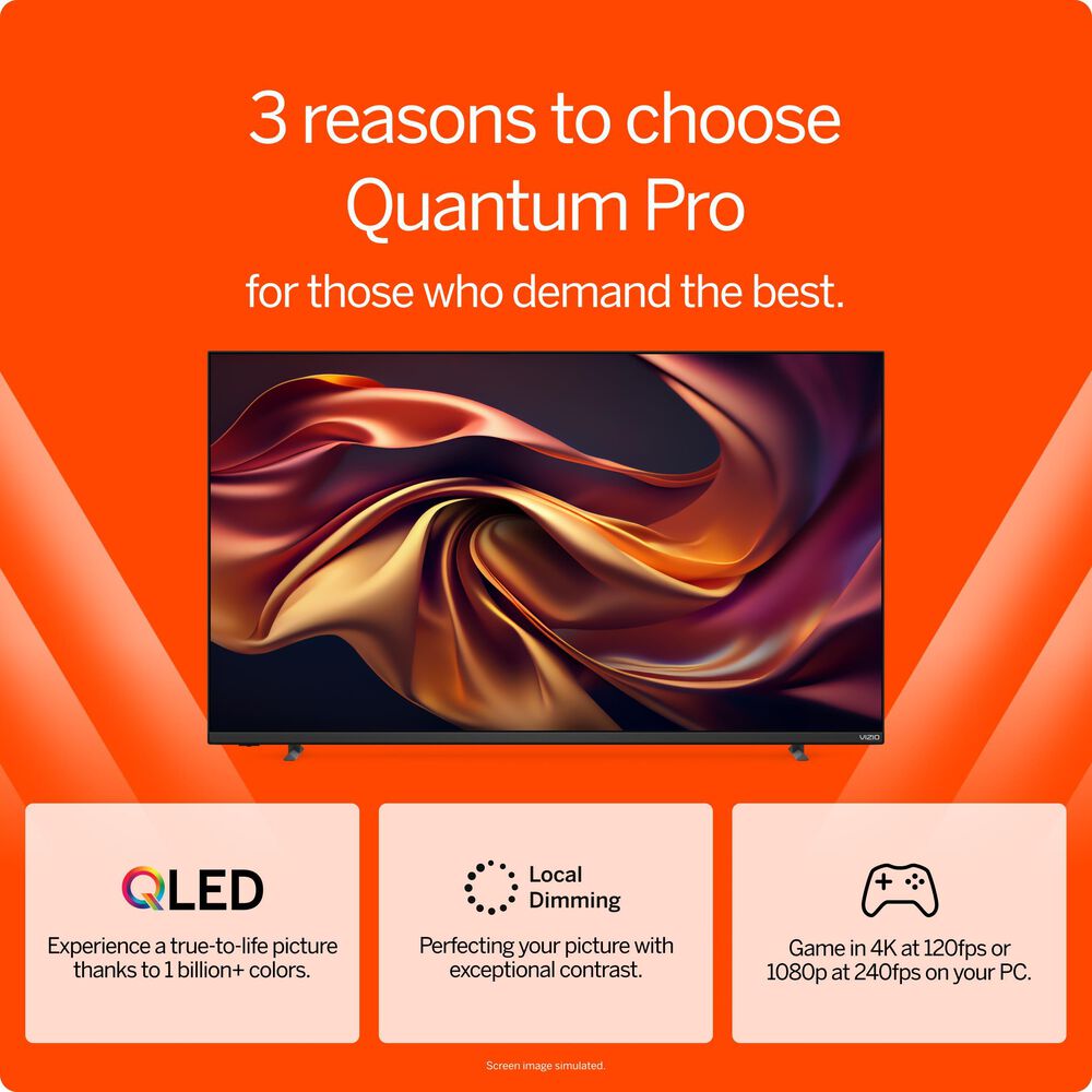 VIZIO 50&quot; Class Quantum Pro Premium 4K QLED HDR 120Hz Smart TV, , large