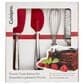 Cuisipro Piccolo 4-Piece Mini Baking Set in Red and Stainless Steel, , large