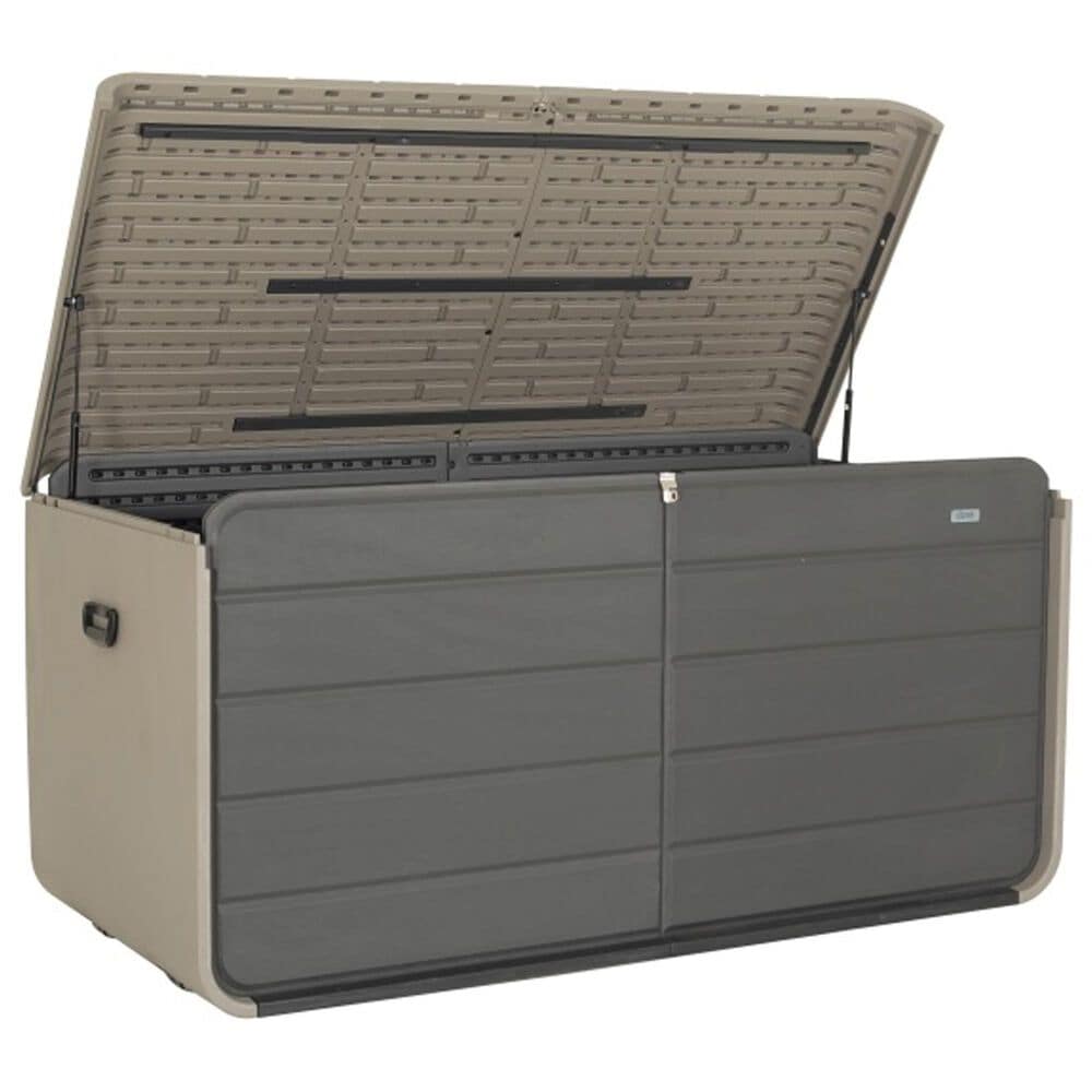 HOMLUX 200-Gallon Outdoor Storage Deck Box in Gray, , large