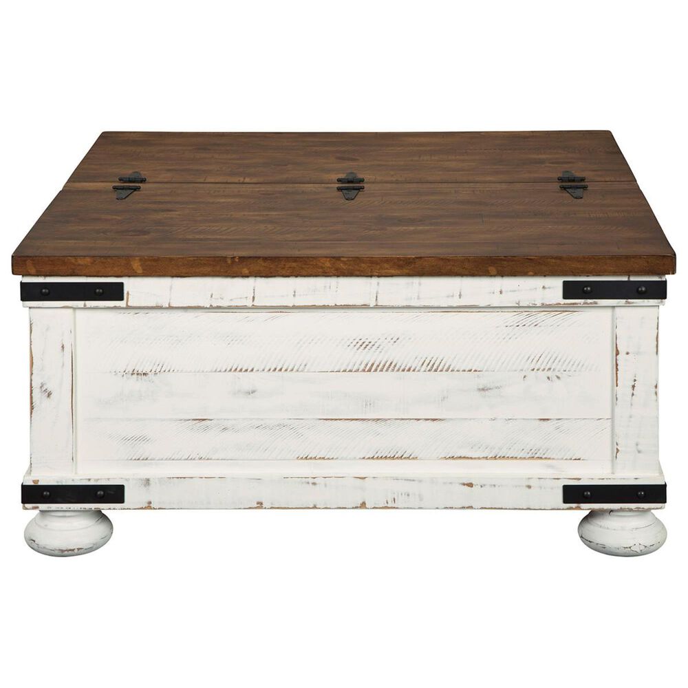 Signature Design by Ashley Wystfield Cocktail Table in Vintage White