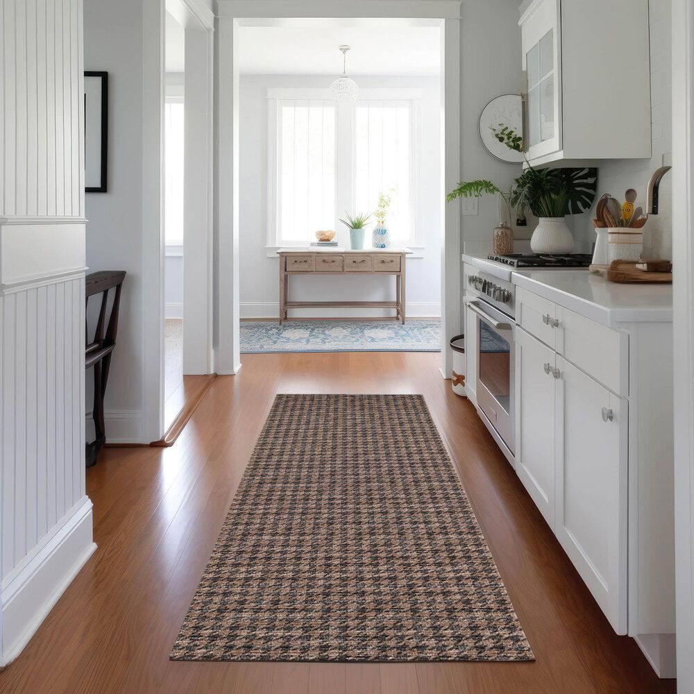 Dalyn Rug Company Hinton 2&#39;3&quot; x 12&#39; Chocolate Indoor/Outdoor Runner, , large