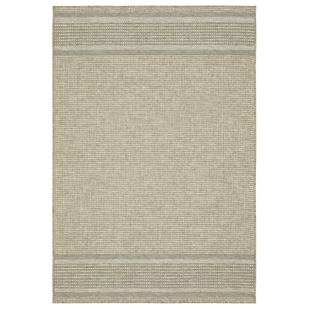 Oriental Weavers Tortuga TR07A 1"10" x 7"6" Beige and Black Runner, , large