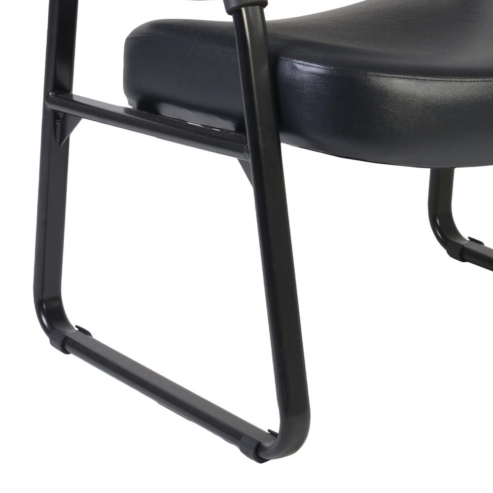Regency Global Sourcing Victor Big &amp; Tall Guest and Reception Chair in Black, , large