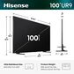 Hisense 100" Class UR9 Series RGB Mini LED 4K in Black - Smart Google TV, , large