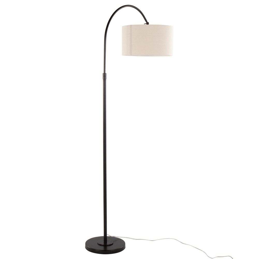LumiSource April Metal Floor Lamp in Oil Bronze, , large