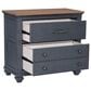 Legends Furniture Americana 2-Drawer Lateral File in Corduory Blue and Brown, , large