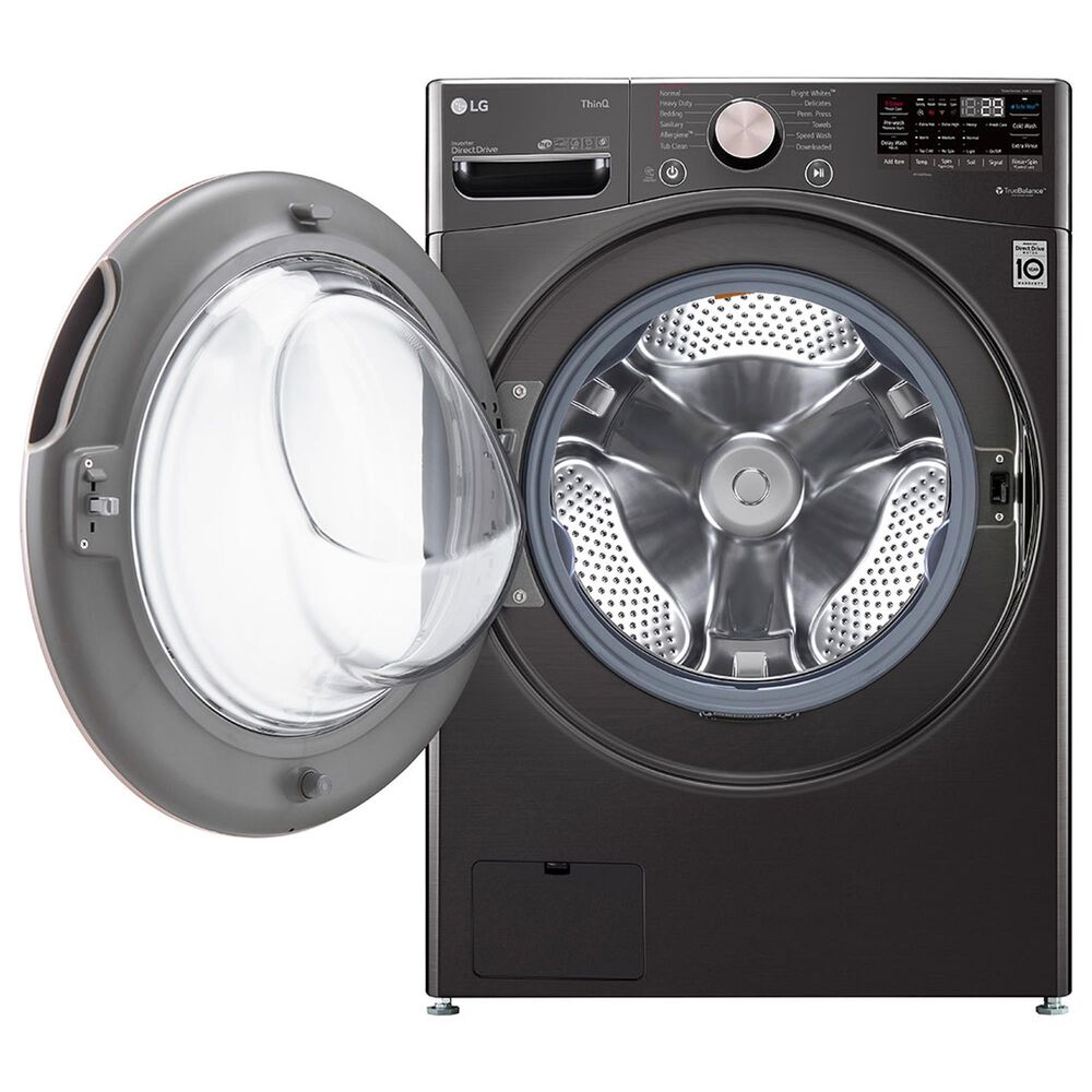 LG 4.5 cu. ft. Smart Front Load Washer with TurboWash 360 and 7.4 cu. ft.  ELECTRIC Dryer with AI Sensor Dry and TurboSteam