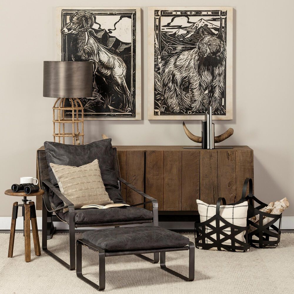 Mercana Tyrell Basket in Matte Black (Set of 2), , large