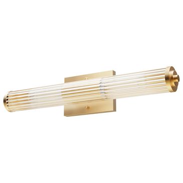 Hunter Holly Grove 24" 2-Light Vanity with Clear Shade in Alturas Gold, , large