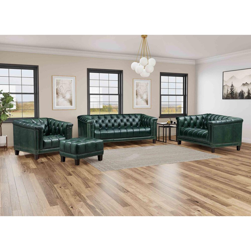 Hydeline Picadilly Stationary Sofa in Emerald Green, , large