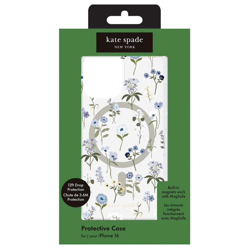 Kate Spade Protective MagSafe Case for iPhone 16 in Precious Bloom, , large
