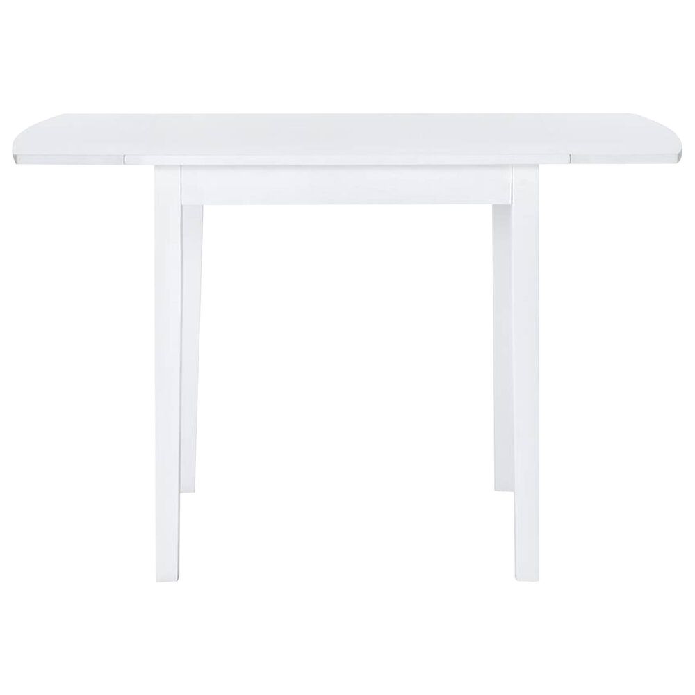 Linon Home Decor Torino Drop Leaf Dining Table in White - Table Only, , large