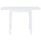 Linon Home Decor Torino Drop Leaf Dining Table in White - Table Only, , large