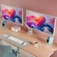 Kanto Dual Monitor Desk Mount for 17" - 35" Displays in White, , large