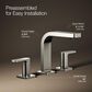 Kohler Parallel Widespread Bathroom Sink Faucet in Vibrant Polished Nickel, , large